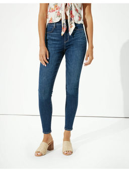 American Eagle - Women Navy Blue Ne(x)t Level Super Skinny High Waisted Jeans