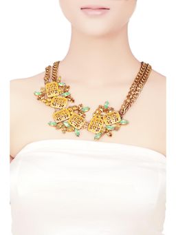 ORNAMAAS - Gold Raag Vasant Fleur Necklace
