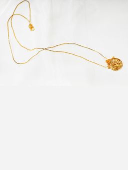 ORNAMAAS - Coin Pink Pendent with Chain