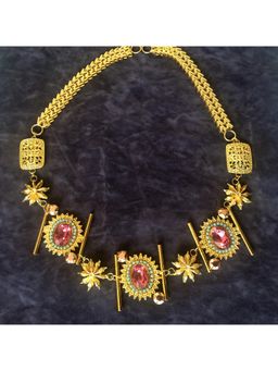 ORNAMAAS - Into The Wild Gold-Plated Multi-Coloured Necklace