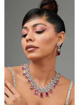 Zevar By Geeta - Roshni Necklace With Pair Of Earring