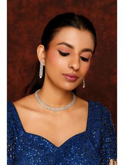 Zevar By Geeta - Nenna Necklace With Pair Of Earring