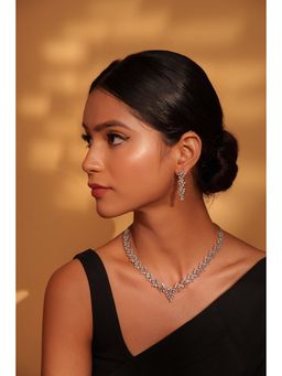 Zevar By Geeta - Aakshi Necklace With Pair Of Earring