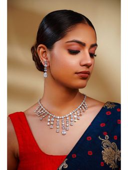 Zevar By Geeta - Rashmi Necklace With Pair Of Earring