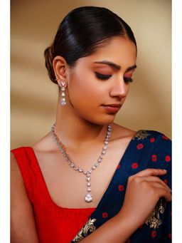 Zevar By Geeta - Jahnavi Necklace With Pair Of Earring