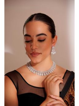 Zevar By Geeta - Ekisha Necklace With Pair Of Earring