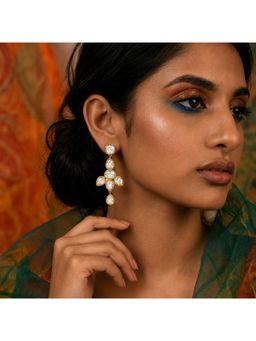 Arvino - Crystal Bloom Chandelier Earrings