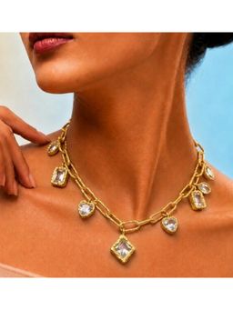 Arvino - Floating Crystal Charm Necklace