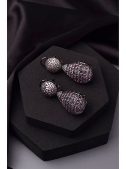 SWABHIMANN - Della Purple Zirconia Dangler Earrings