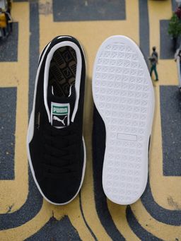 Puma - Suede Classic XXI Black Casual Sneakers (UK 3.5)