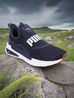 Puma - Soft Ride Enzo Evo Slip-on Unisex Blue Running Shoes