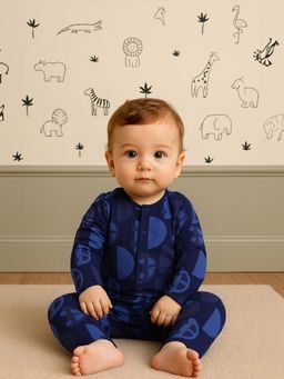 MINI KLUB - Cotton Full Sleeves Car Printed Multi-Colour Rompers (Pack of 2)