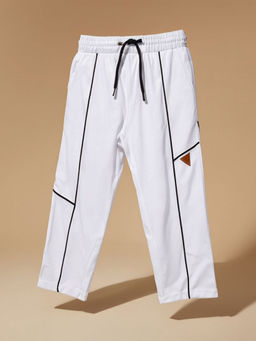 Purple United Kids - Boys Off White Trackpant