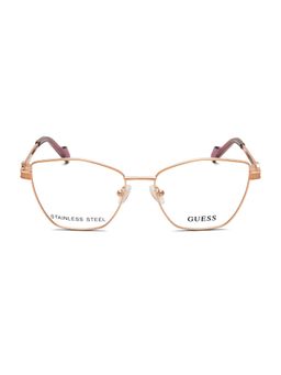 Guess - Rose Gold Cat Eye Shaped Frame For Women (GU5046552028FR) (52)