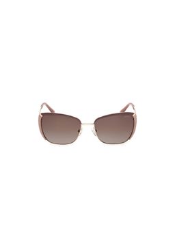 Guess - Brown 100% UV Protected Cat Eye Shaped Sunglass For Women (GUS002185759FSG) (57)