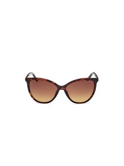 Guess - Brown 100% UV Protected Cat Eye Shaped Sunglass For Women (GUS0025652F58SG) (58)