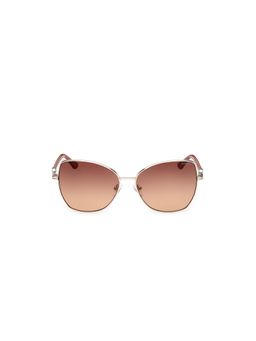 Guess - Brown 100% UV Protected Cat Eye Shaped Sunglass For Women (GUS0025932F59SG) (59)
