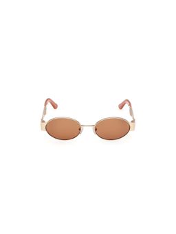 Guess - Brown 100% UV Protected Oval Shaped Sunglass For Women (GUS0026232E50SG) (50)