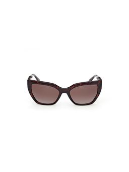 Guess - Brown 100% UV Protected Cat Eye Shaped Sunglass For Women (GUS0026452F55SG) (55)
