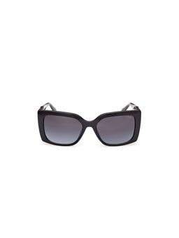 Guess - Grey 100% UV Protected Rectangular Shaped Sunglass For Women (GUS00265-H01B55SG) (55)