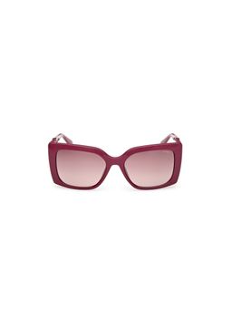 Guess - Pink 100% UV Protected Rectangular Shaped Sunglass For Women (GUS00265-H81T55SG) (55)