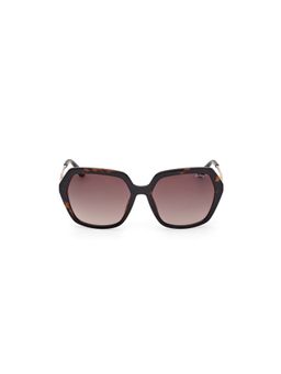 Guess - Brown 100% UV Protected Hexagonal Shaped Sunglass For Women (GUS0026752F57SG) (57)