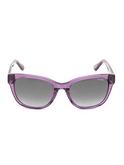 Guess - Grey 100% UV Protected Cat Eye Shaped Sunglass For Women (GUS003405281ZSG) (52)