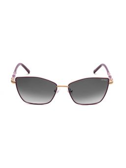 Guess - Grey 100% UV Protected Cat Eye Shaped Sunglass For Women (GUS003465683BSG) (56)