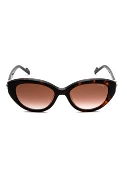 Guess - Brown 100% UV Protected Cat Eye Shaped Sunglass For Women (GUS003485252FSG) (52)