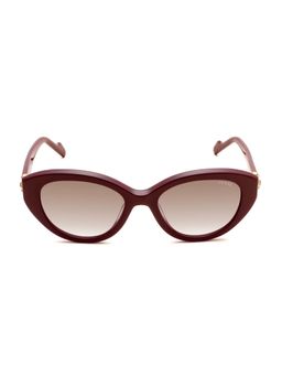 Guess - Grey 100% UV Protected Cat Eye Shaped Sunglass For Women (GUS003485269FSG) (52)