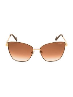 Guess - Brown 100% UV Protected Cat Eye Shaped Sunglass For Women (GUS003755646FSG) (56)