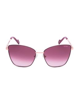 Guess - Pink 100% UV Protected Cat Eye Shaped Sunglass For Women (GUS003755670TSG) (56)