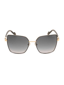 Guess - Grey 100% UV Protected Cat Eye Shaped Sunglass For Women (GUS003775602BSG) (56)