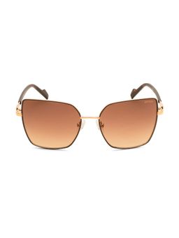 Guess - Brown 100% UV Protected Cat Eye Shaped Sunglass For Women (GUS003775646FSG) (56)