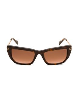 Guess - Brown 100% UV Protected Cat Eye Shaped Sunglass For Women (GUS003785252FSG) (52)