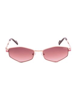 Guess - Pink 100% UV Protected Hexagonal Shaped Sunglass For Women (GUS003795528TSG) (55)