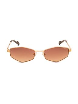 Guess - Brown 100% UV Protected Hexagonal Shaped Sunglass For Women (GUS003795532FSG) (55)
