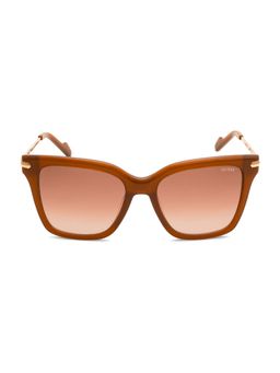 Guess - Brown 100% UV Protected Square Shaped Sunglass For Women (GUS003805348FSG) (53)