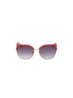 Guess - Grey 100% UV Protected Cat Eye Shaped Sunglass For Women (GUS787266B58SG) (58)