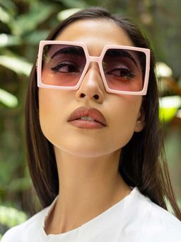 Haute Sauce - Brown The Aura Oversized Square Sunglass-Multi-Color (HSSG2848)