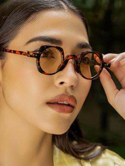 Haute Sauce - Brown The Retro Round Sunglass-Tortoise Brown (HSSG2849)