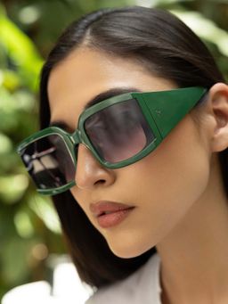 Haute Sauce - Grey The Shadow Oversized Sunglass-Jet Black (HSSG2852)