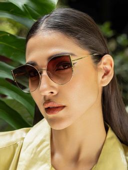 Haute Sauce - Brown The Classic Cat Eye Sunglass-Gold Brown (HSSG2854)