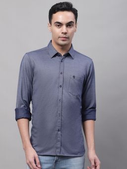 Cantabil - Solid Navy Shirt For Men