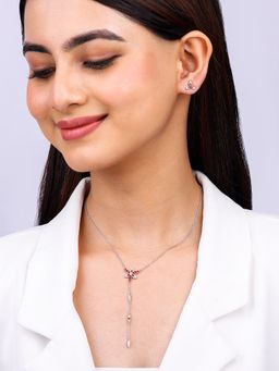 GIVA - Sterling Silver-Red Heart in Heart Set for Women
