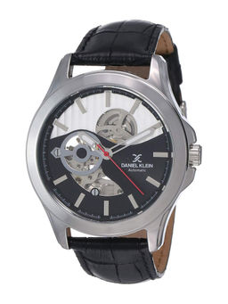 Daniel Klein - Men Silver-Toned & Black Analogue Watch DK11444-2