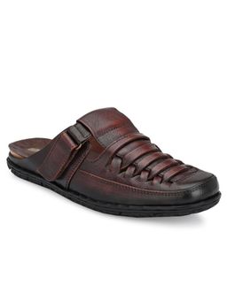 Valentino - Men Premium Leather Cherry Back Open Mule