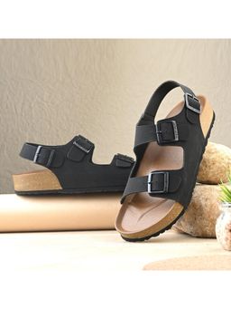 Valentino - West Port Men's Cushioned Sandals With Buckle Strap - Ultimate Comfort And Style