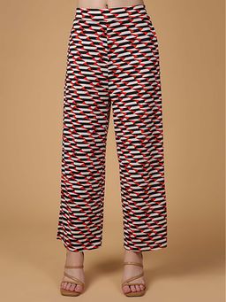 Saffe - Women Multi-Color Printed Trouser
