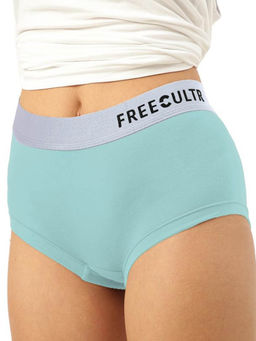 FREECULTR - Womens Anti Bacterial Micromodal Airsoft Silverfox Boxer Brief Turquoise